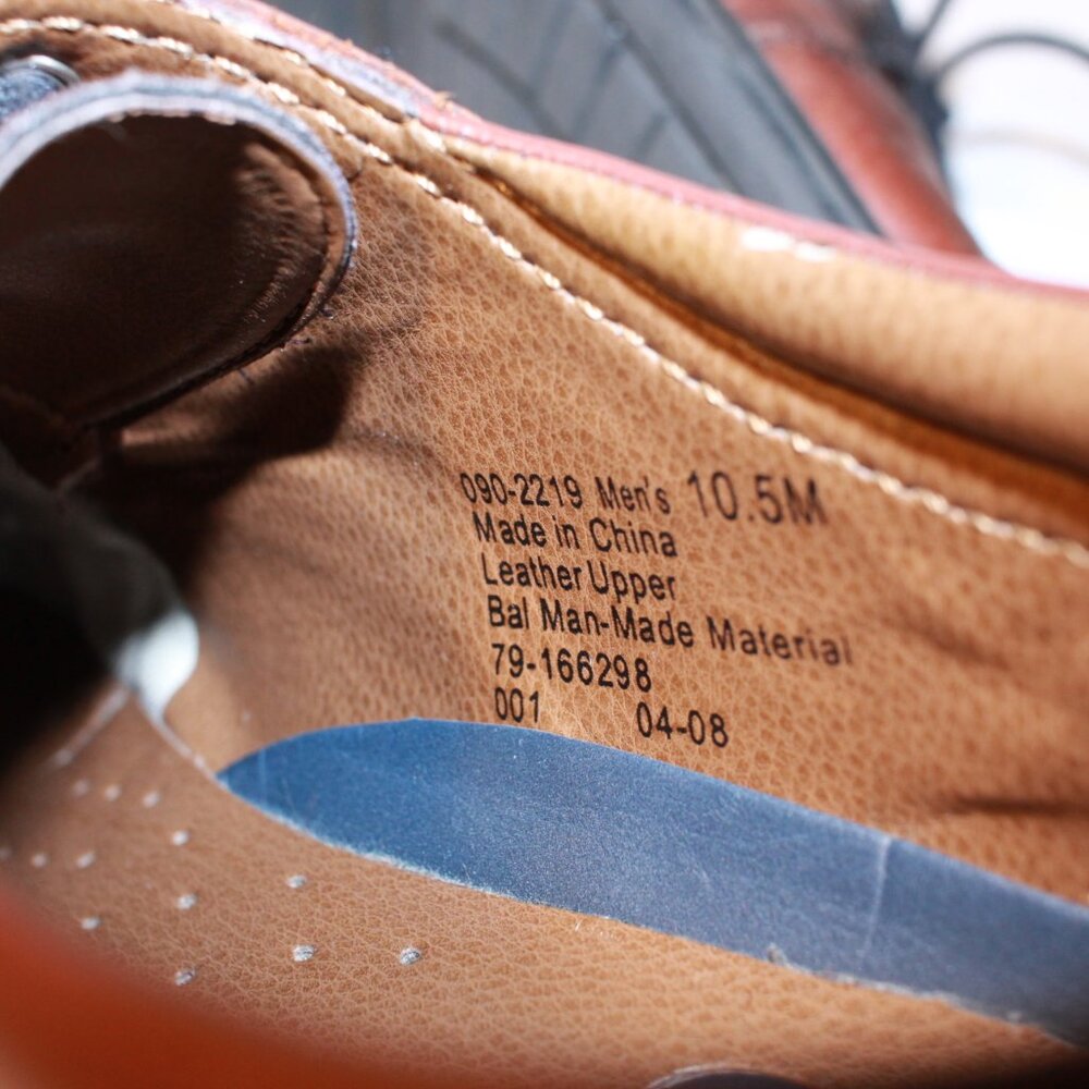 Dockers Size 10.5M GORDON Cordovan Brown Leather Oxford CapToe Dress Shoes - Picture 7 of 12